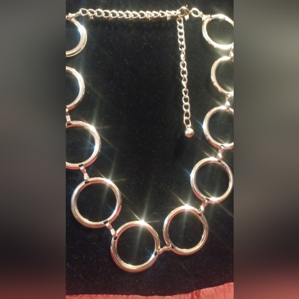 Small waist chain belt 30 inches in total .